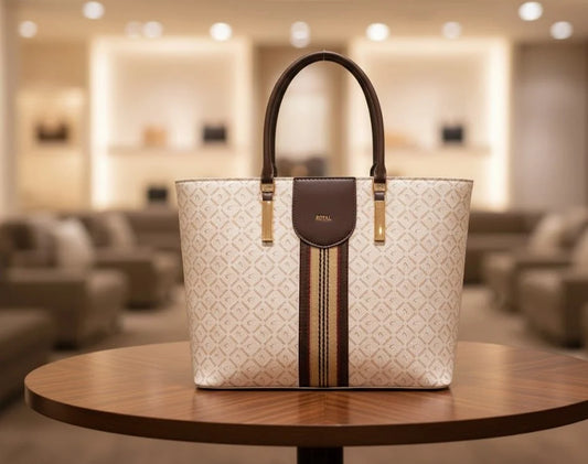 Royal Monogram Women's Tote Shoulder Handbag