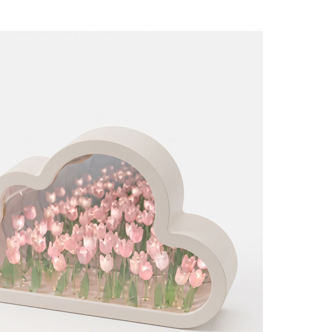 3D Infinity Tulip Cloud Night Lamp