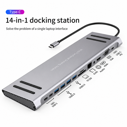 14 In 1 USB C Docking Station
