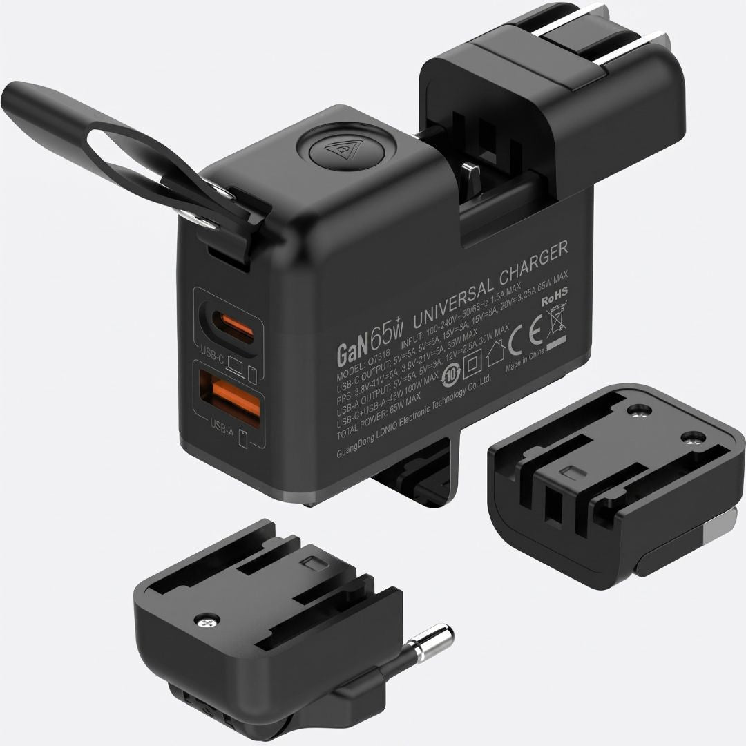 65W Fast Dual Port GaN Charger