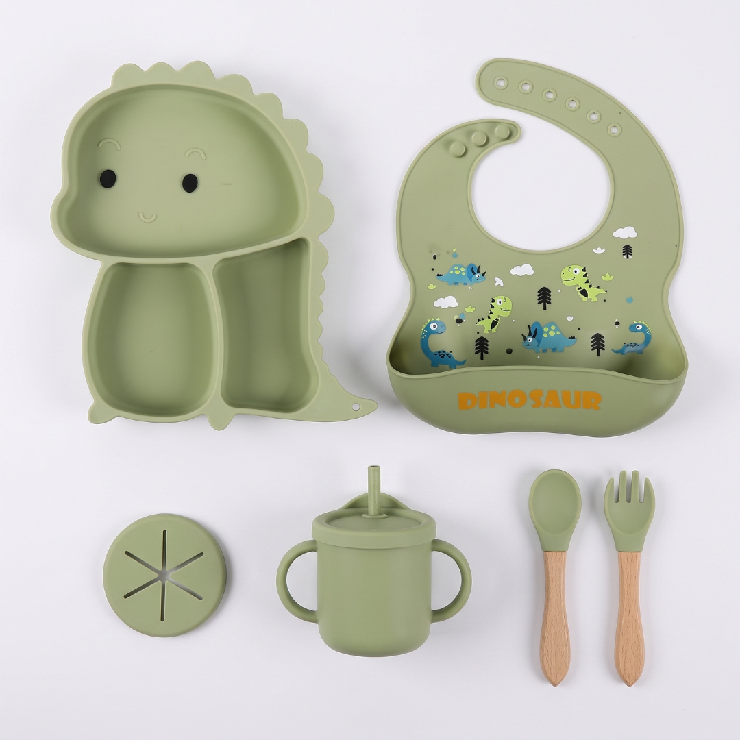 Silicone Baby Feeding Set Toddler Tableware