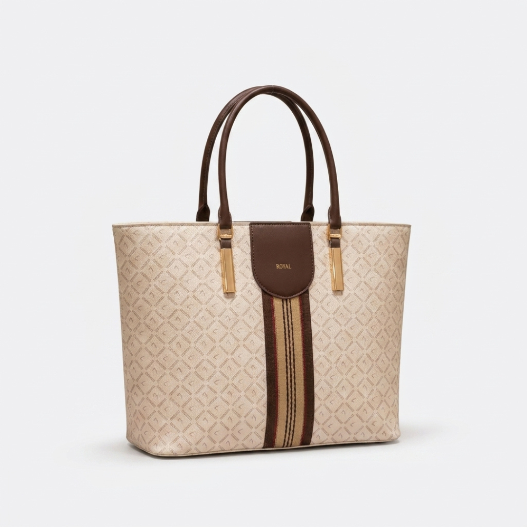 Royal Monogram Women's Tote Shoulder Handbag