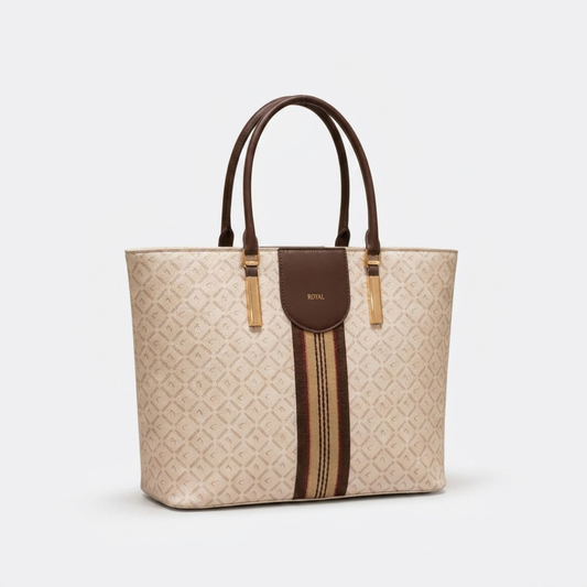 Royal Monogram Women's Tote Shoulder Handbag