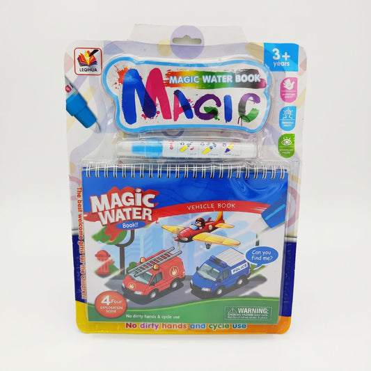 Reusable Vehicle Magic Water Coloring Book