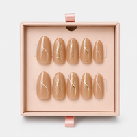 Febble - Nude Marble Swirl Press-On Nails
