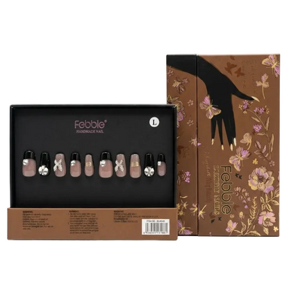 Febble - Wing Butterfly Noir Nails