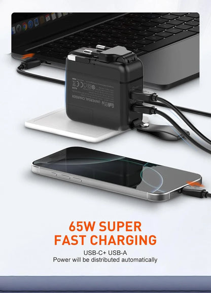 65W Fast Dual Port GaN Charger