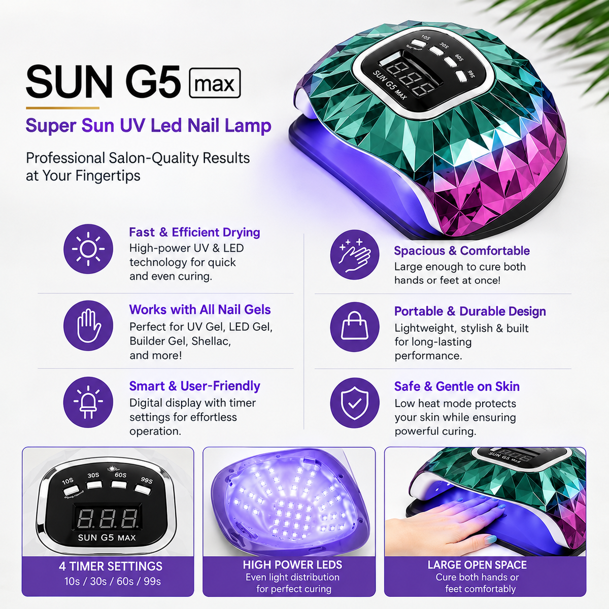 Super Sun UV Led Nail Lamp