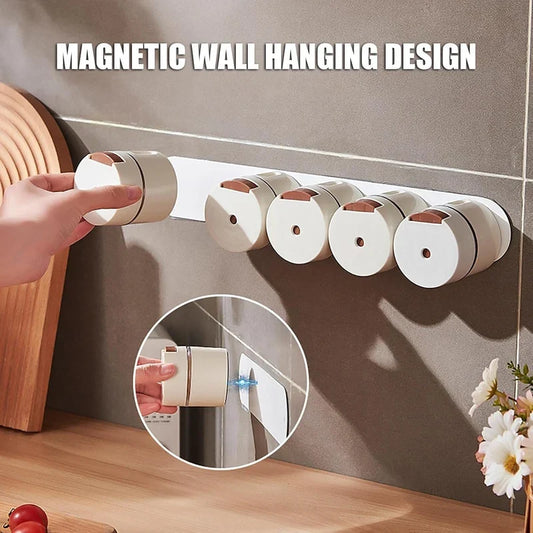 Wall Mounted Spice Holder Organizer Set