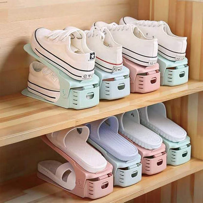 Adjustable Foldable Shoe Slot Organizer