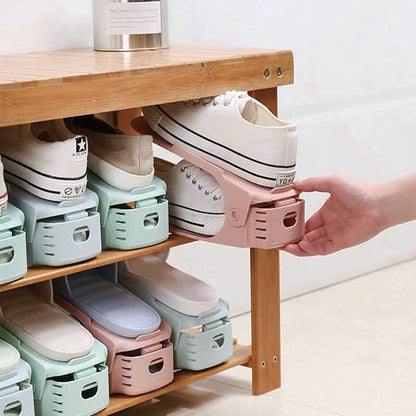 Adjustable Foldable Shoe Slot Organizer