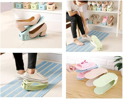 Adjustable Foldable Shoe Slot Organizer