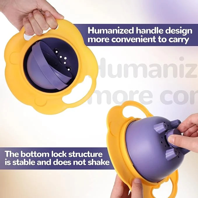 Baby Spill Proof 360° Rotating Snack Bowl