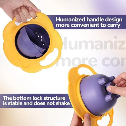 Baby Spill Proof 360° Rotating Snack Bowl