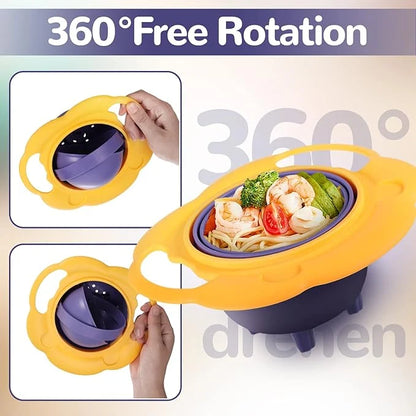 Baby Spill Proof 360° Rotating Snack Bowl