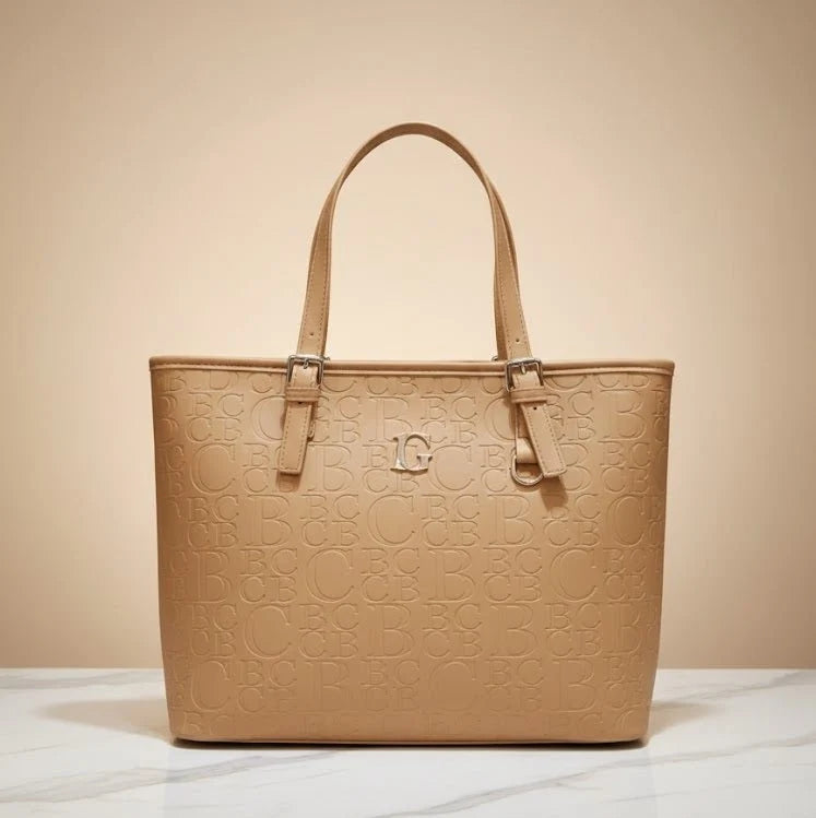 BC Monogram Structured Women's Tote Handbag