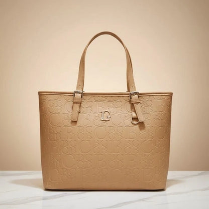BC Monogram Structured Women's Tote Handbag