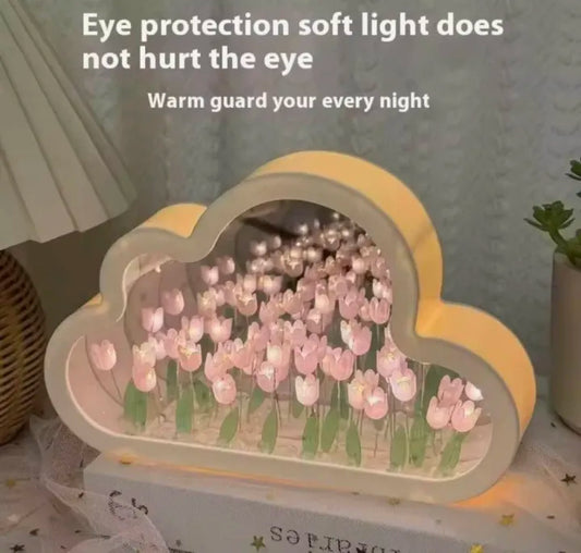 3D Infinity Tulip Cloud Night Lamp
