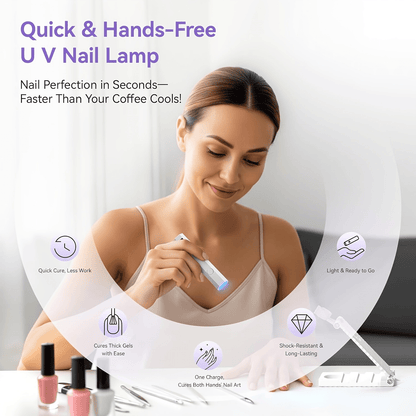 2-in-1 USB Rechargeable Nail Curing Lamp