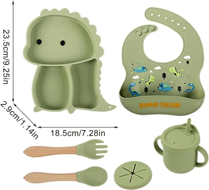 Silicone Baby Feeding Set Toddler Tableware