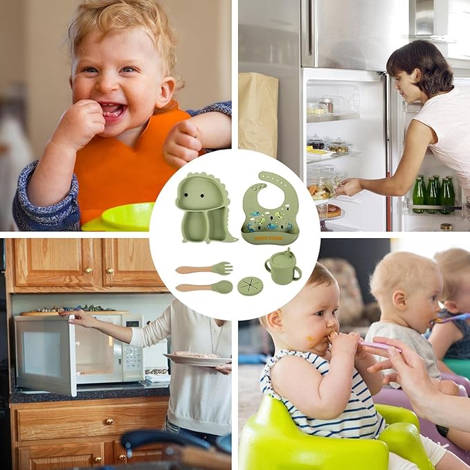 Silicone Baby Feeding Set Toddler Tableware