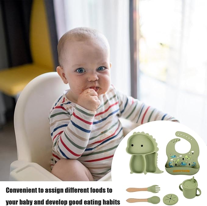 Silicone Baby Feeding Set Toddler Tableware