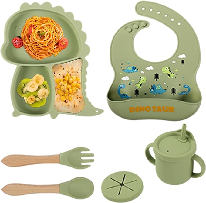 Silicone Baby Feeding Set Toddler Tableware