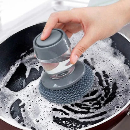 Soap Dispenser Dish Scrub Brush Cleaner