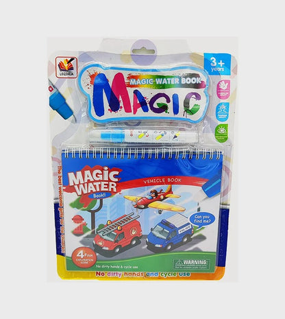 Reusable Vehicle Magic Water Coloring Book