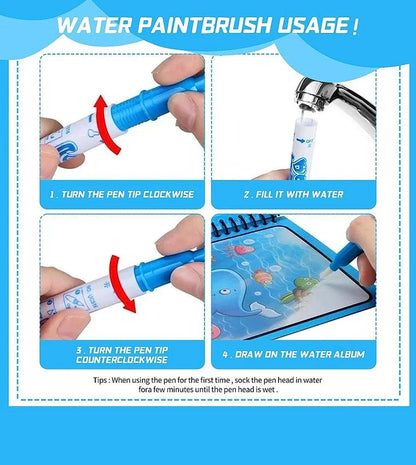 Reusable Vehicle Magic Water Coloring Book