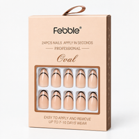 Febble - Oval Classic French Line Press-On Nails