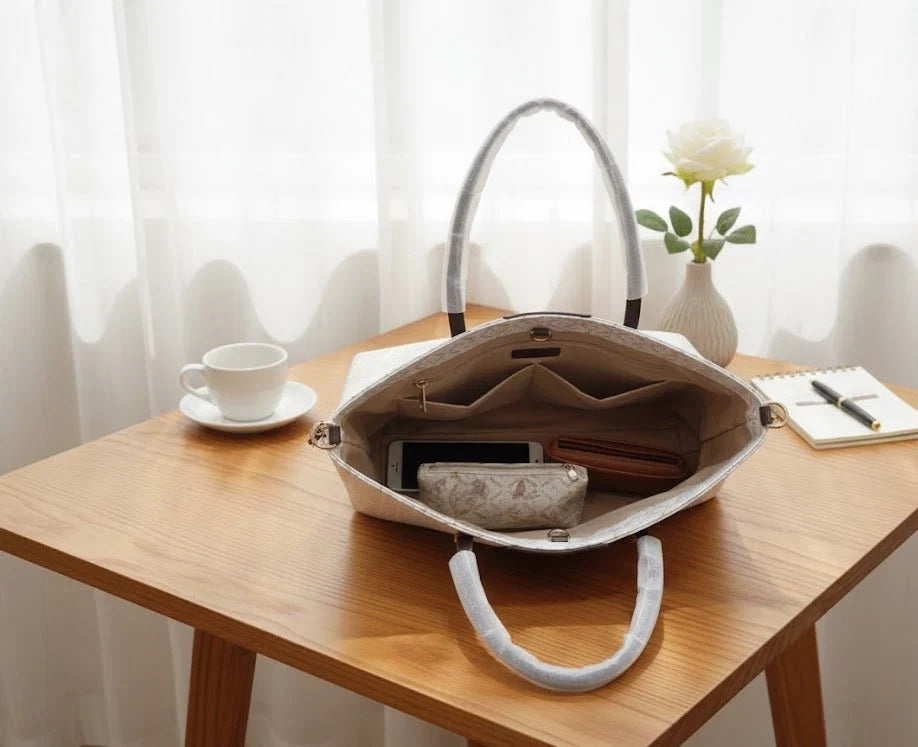 Royal Monogram Women's Tote Shoulder Handbag