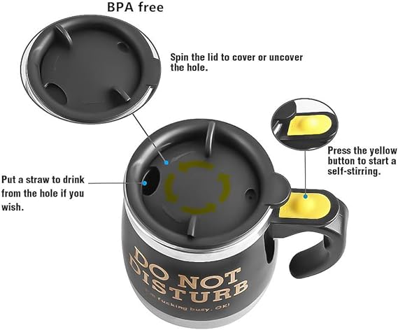 Automatic Self Stirring Coffee Mug 450ml