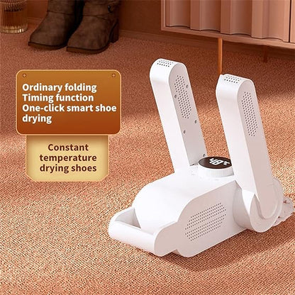 Electric Folding Shoe Dryer 45°C Timer