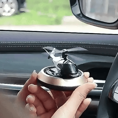 Solar Powered Helicopter Car Air Freshener