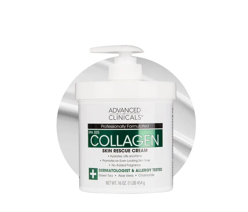 Advanced Clinicals - Spa Size Collagen Skin Rescue Cream
