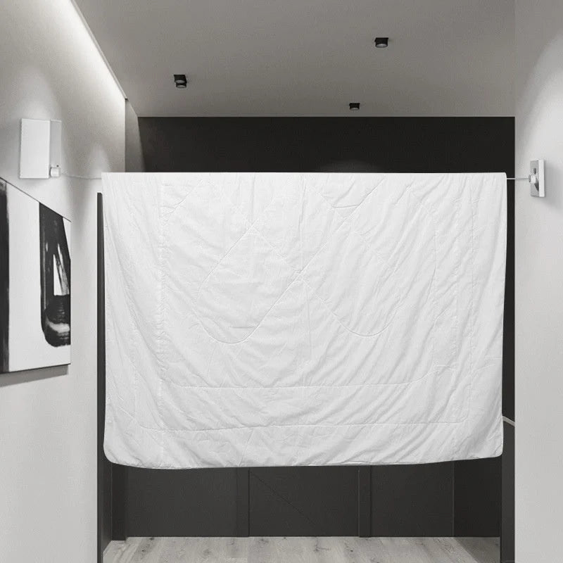 Retractable Wall Mounted Clothesline For Space Saving
