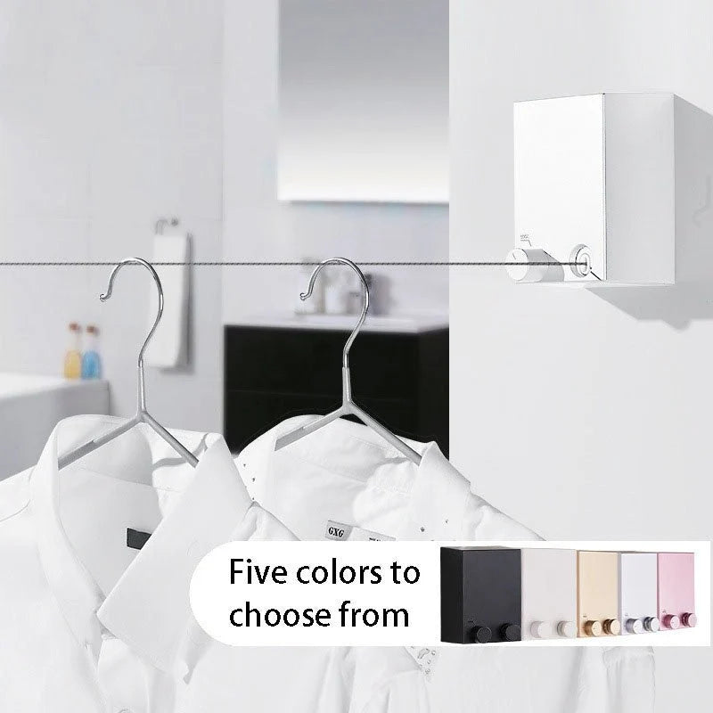 Retractable Wall Mounted Clothesline For Space Saving