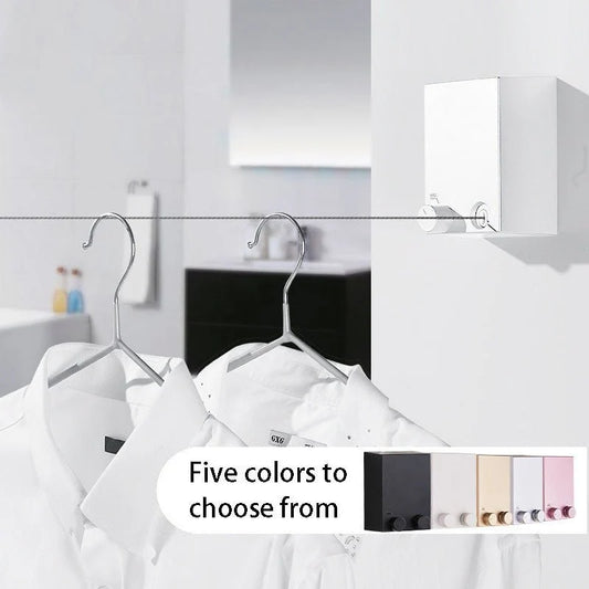 Retractable Wall Mounted Clothesline For Space Saving