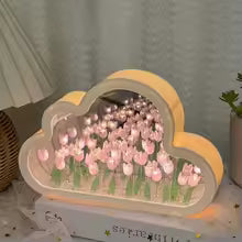 3D Infinity Tulip Cloud Night Lamp