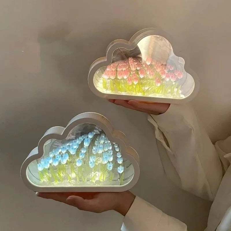 3D Infinity Tulip Cloud Night Lamp