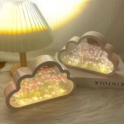 3D Infinity Tulip Cloud Night Lamp